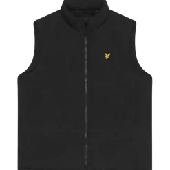 Coats And Jackets*Lyle And Scott Mock Neck Regular Fit Padded Vest in Black