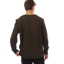 Sweatshirts*Lyle And Scott Organic Print Crew Neck Sweatshirt in olive