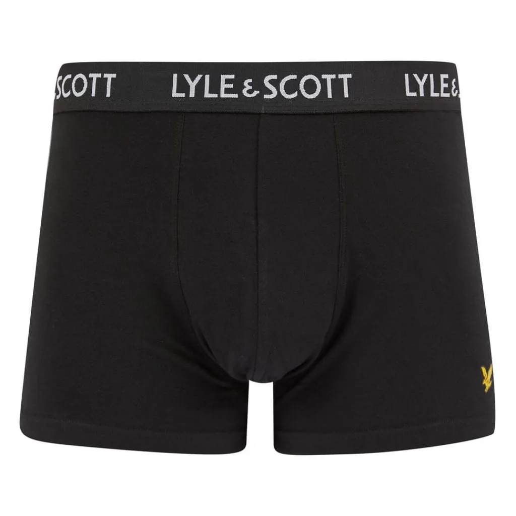 Underwear And Socks*Lyle And Scott Pack Miller Trunks in Black