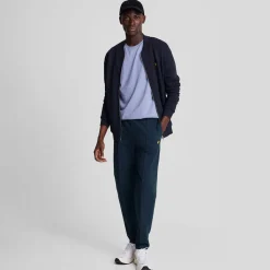 Trousers*Lyle And Scott Pintuck Interlock Sweatpants in Navy