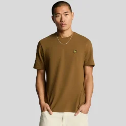 T-Shirts And Vests*Lyle And Scott Pique T-Shirt in Brown