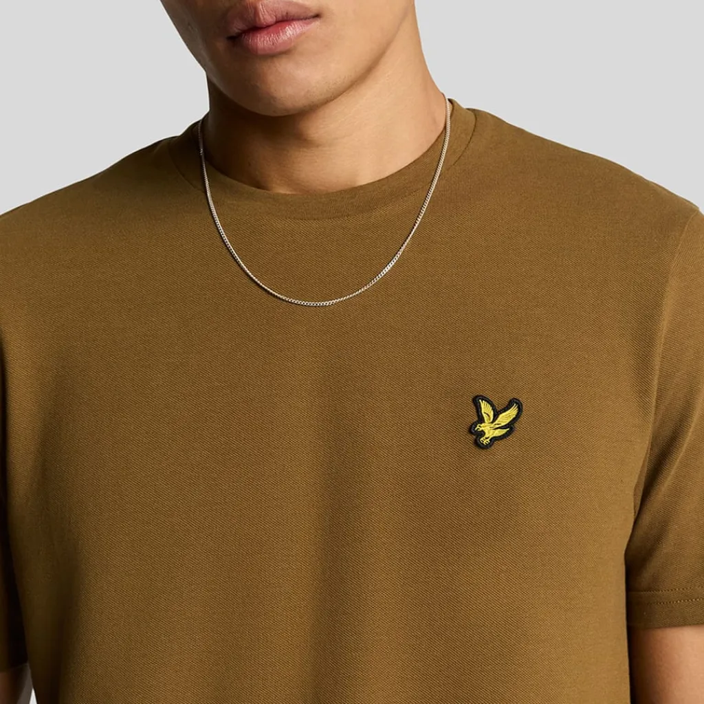 T-Shirts And Vests*Lyle And Scott Pique T-Shirt in Brown