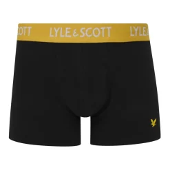 Underwear And Socks*Lyle And Scott 5pk Cre Trunks in Black