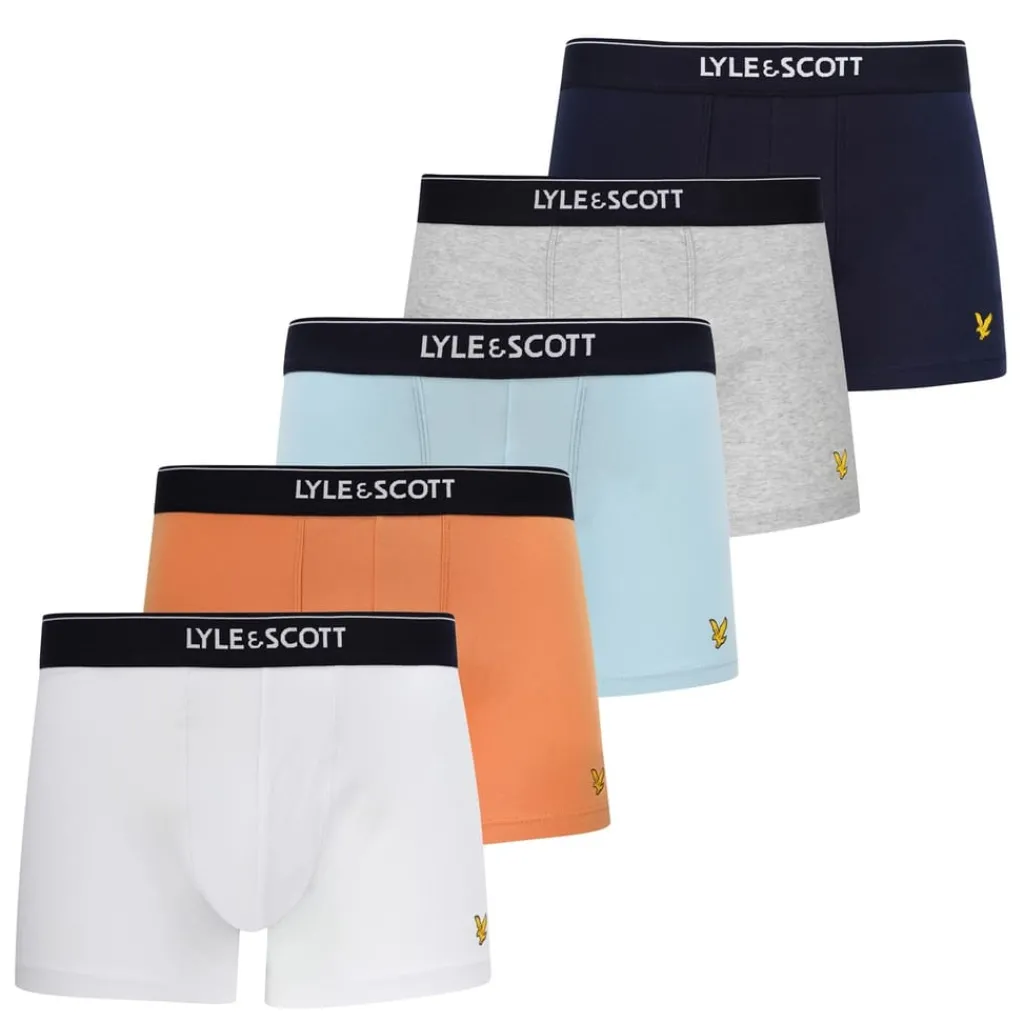 Underwear And Socks*Lyle And Scott 5pk Trunks in Multi