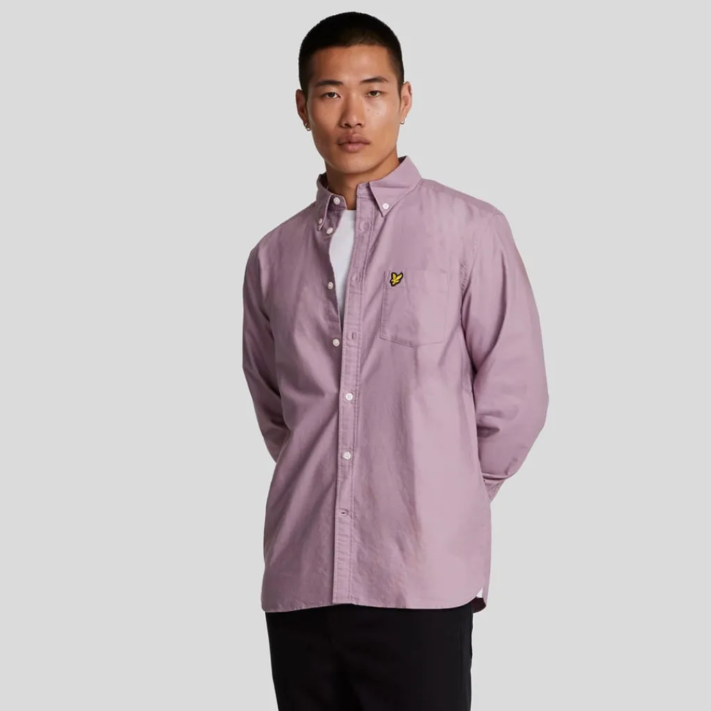 Shirts*Lyle And Scott Plain Oxford Shirt in Pink