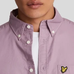 Shirts*Lyle And Scott Plain Oxford Shirt in Pink