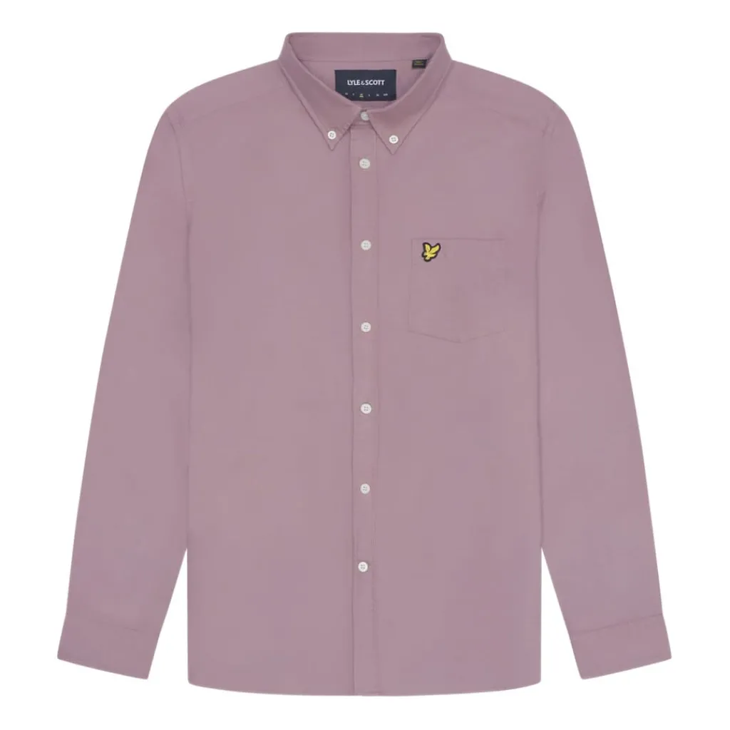 Shirts*Lyle And Scott Plain Oxford Shirt in Pink