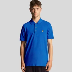 Polo Shirts*Lyle And Scott Plain Polo Shirt in Blue