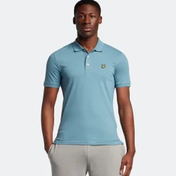 Polo Shirts*Lyle And Scott Plain Polo Shirt in Blue