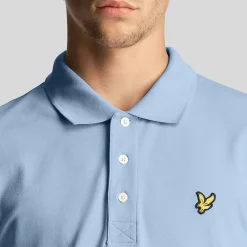Polo Shirts*Lyle And Scott Plain Polo Shirt in Light Blue