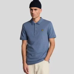 Polo Shirts*Lyle And Scott Plain Polo Shirt in Blue