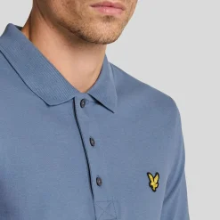 Polo Shirts*Lyle And Scott Plain Polo Shirt in Blue