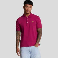 Polo Shirts*Lyle And Scott Plain Polo Shirt in Burgundy