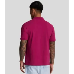 Polo Shirts*Lyle And Scott Plain Polo Shirt in Burgundy