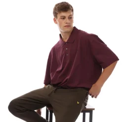 Polo Shirts*Lyle And Scott Plain Polo Shirt in Purple