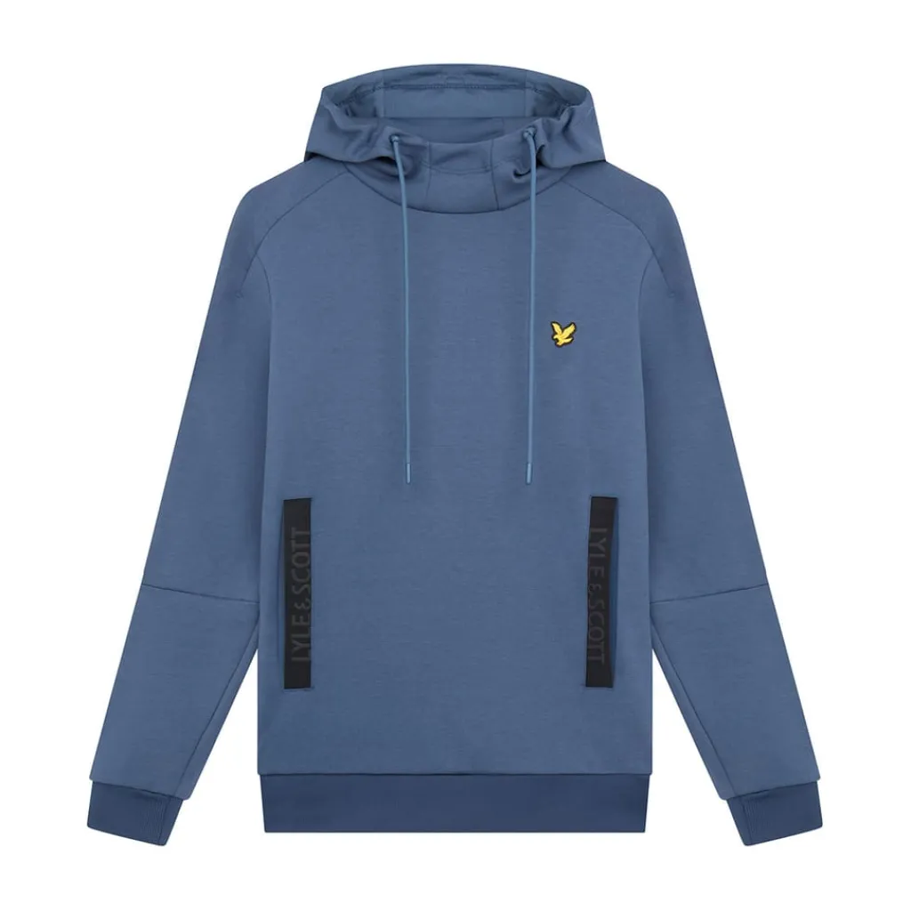 Sweatshirts|Hoodies*Lyle And Scott Pocket Branded Sweat Hoodie in Navy