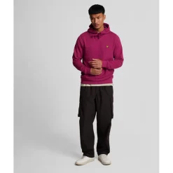 Sweatshirts|Hoodies*Lyle And Scott Pullover Hoodie in Burgundy