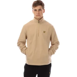 Sweatshirts*Lyle And Scott Quarter Zip Fleece in Beige