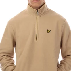 Sweatshirts*Lyle And Scott Quarter Zip Fleece in Beige