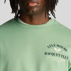 Sweatshirts*Lyle And Scott Racquet Club Graphic Sweatshirt in Green