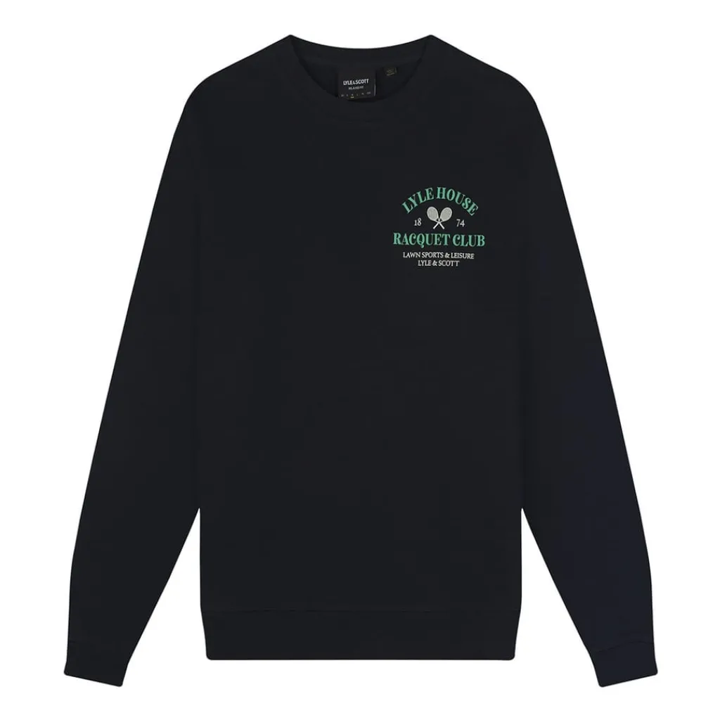 Sweatshirts*Lyle And Scott Racquet Club Graphic Sweatshirt in Navy