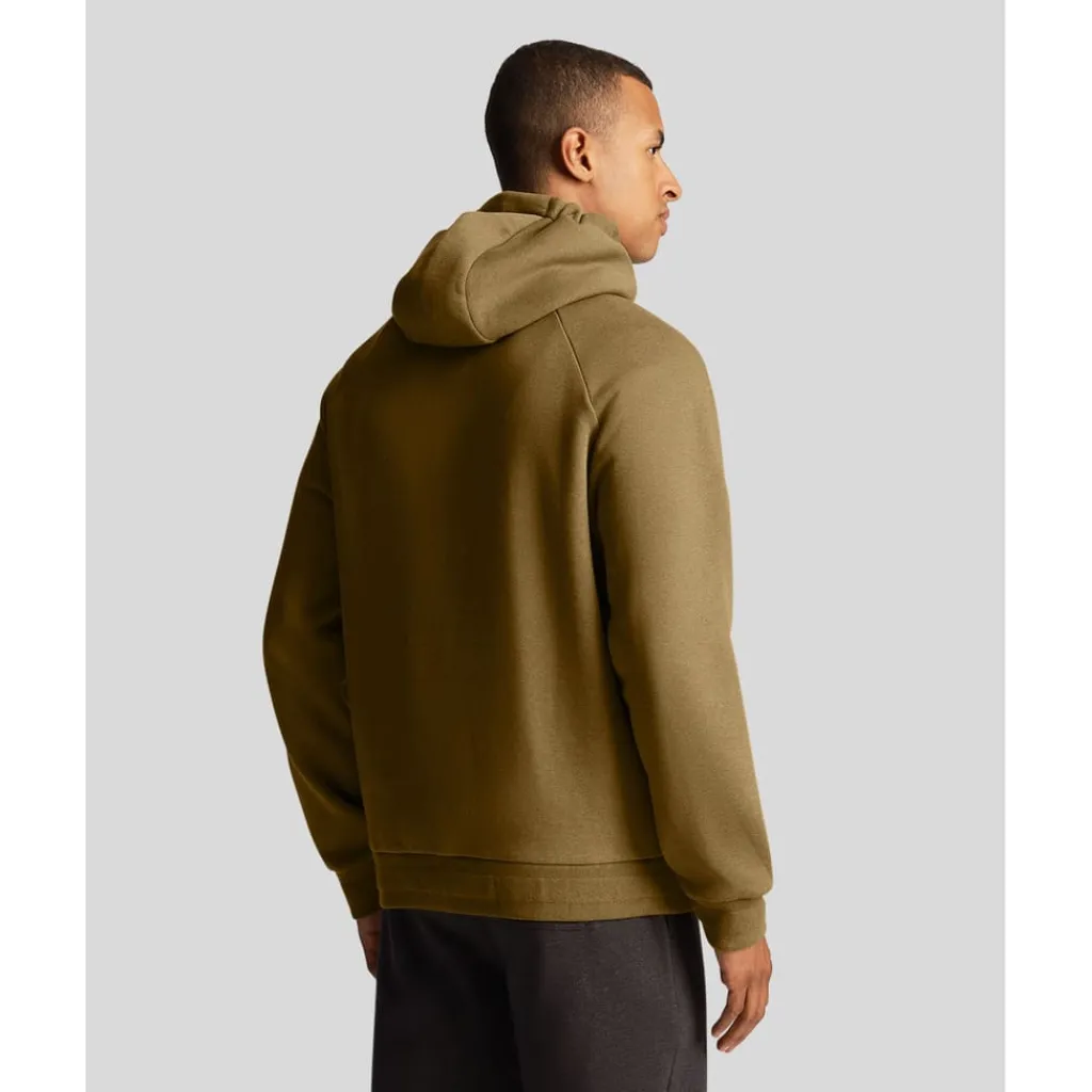 Hoodies*Lyle And Scott Raglan Racked Hoodie in olive