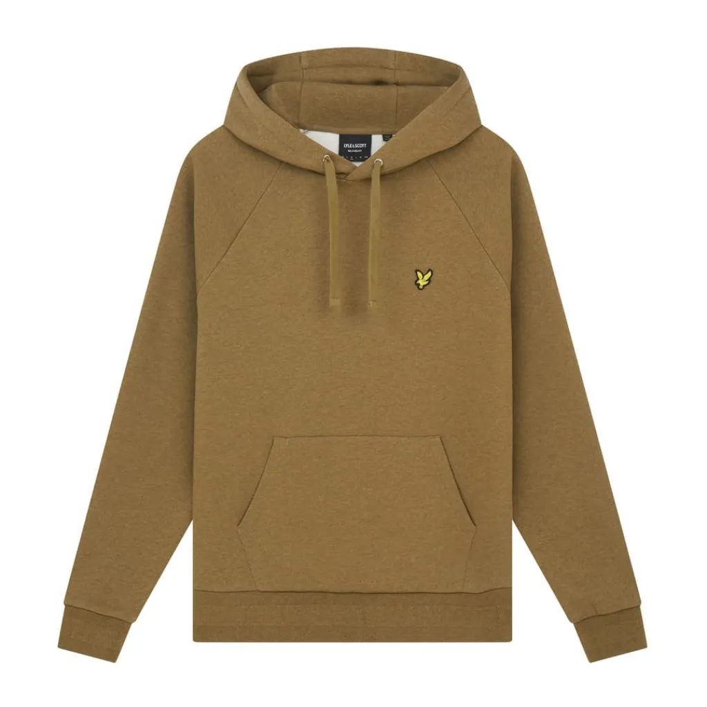 Hoodies*Lyle And Scott Raglan Racked Hoodie in olive