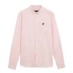 Shirts*Lyle And Scott Regular Fit Light Weight Oxford Shirt in Pink