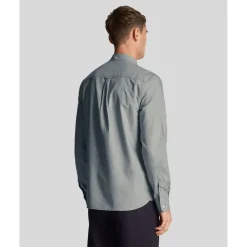 Shirts*Lyle And Scott Regular Fit Light Weight Oxford Shirt in Blue