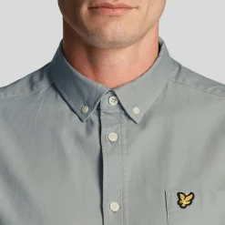 Shirts*Lyle And Scott Regular Fit Light Weight Oxford Shirt in Blue