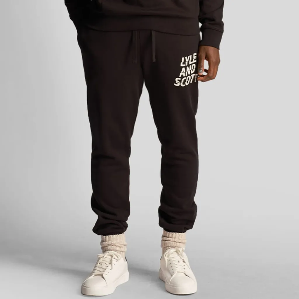 Trousers*Lyle And Scott Ripple Logo Joggers in Black