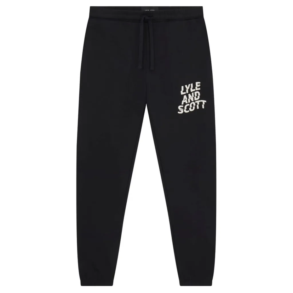 Trousers*Lyle And Scott Ripple Logo Joggers in Black