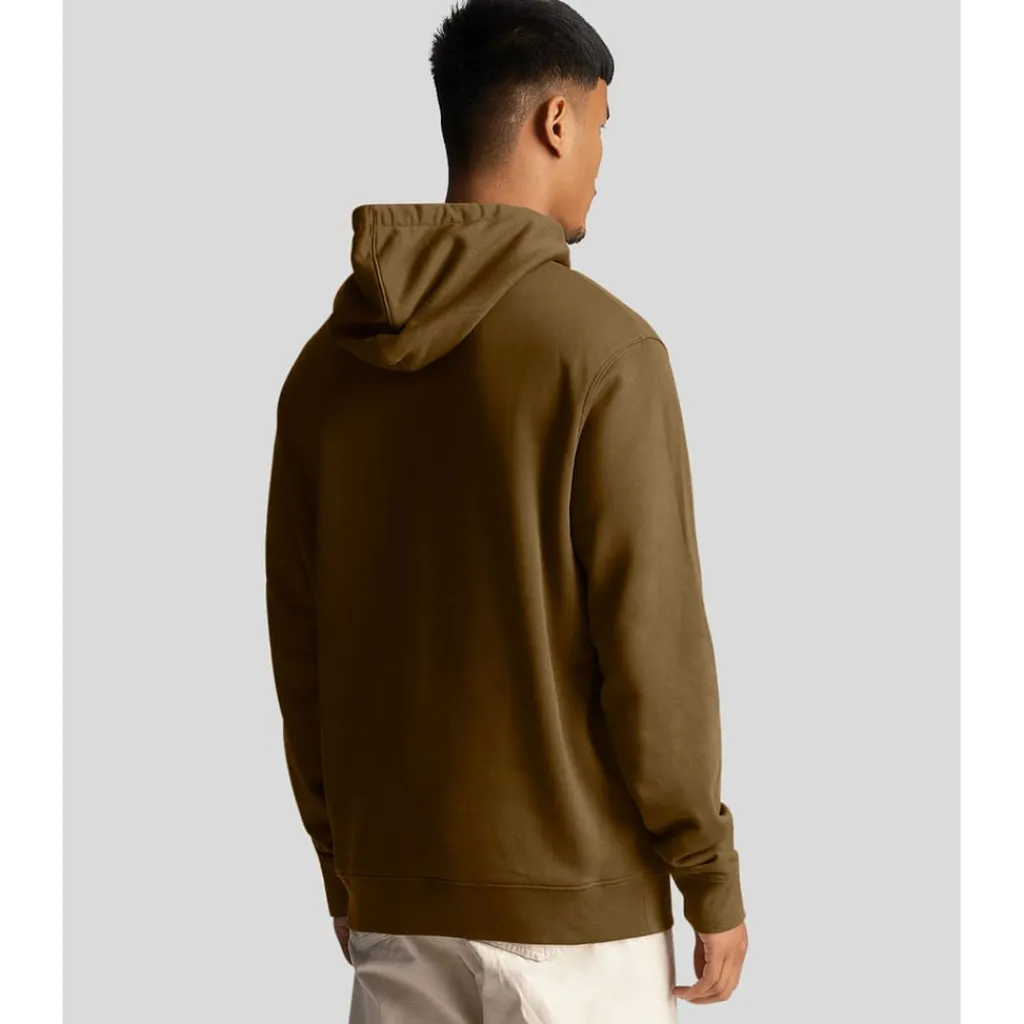 Sweatshirts|Hoodies*Lyle And Scott Ripple Logo Hoodie in olive