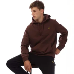 Sweatshirts|Hoodies*Lyle And Scott Scattered Eagles Graphic Hoodie in Red