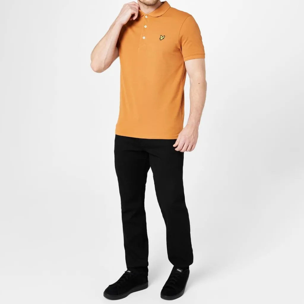 Polo Shirts*Lyle And Scott Short Sleeve Polo Shirt in Yellow