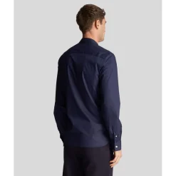 Shirts*Lyle And Scott Slim Fit Poplin Shirt in Navy