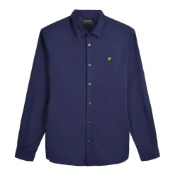 Shirts*Lyle And Scott Slim Fit Poplin Shirt in Navy