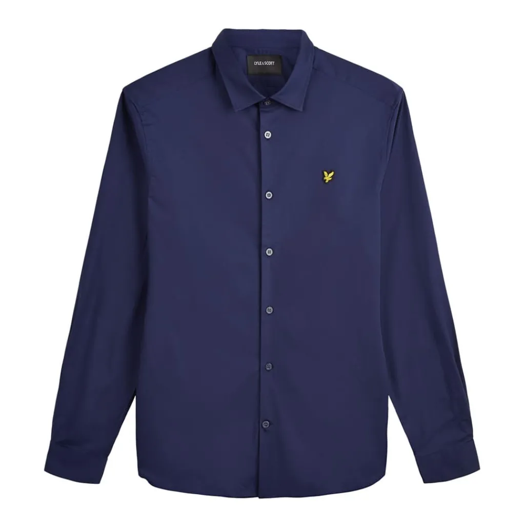 Shirts*Lyle And Scott Slim Fit Poplin Shirt in Navy