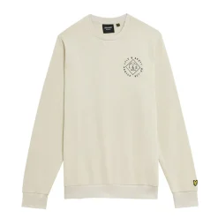 Sweatshirts*Lyle And Scott Stamp Crewneck Sweatshirt in Cream