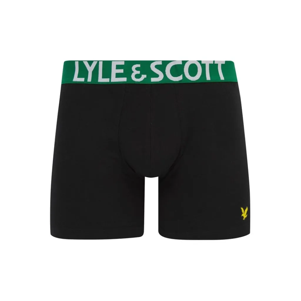 Underwear And Socks*Lyle And Scott Stn Wst Trunks in Black