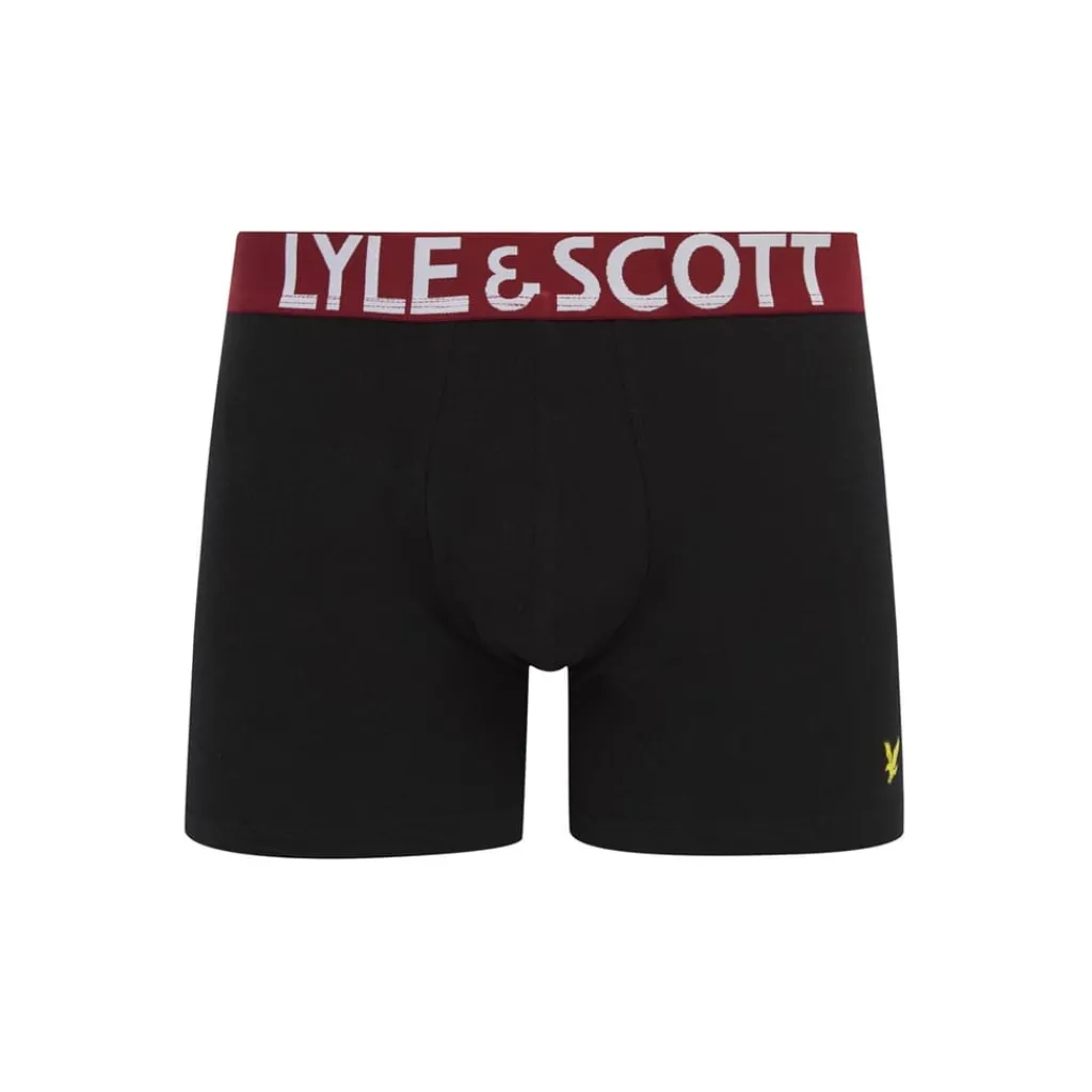 Underwear And Socks*Lyle And Scott Stn Wst Trunks in Black