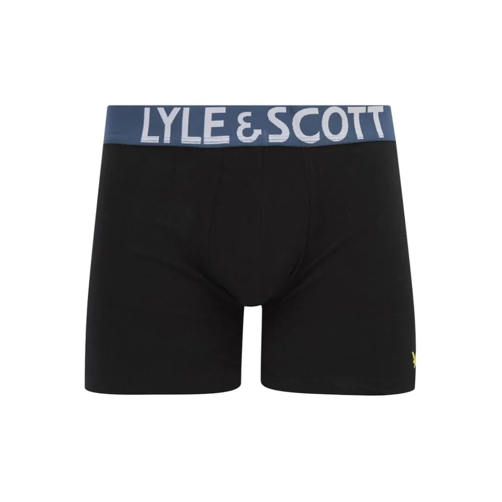 Underwear And Socks*Lyle And Scott Stn Wst Trunks in Black