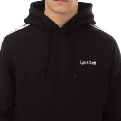 Sweatshirts|Hoodies*Lyle And Scott Tape Hoodie in Black