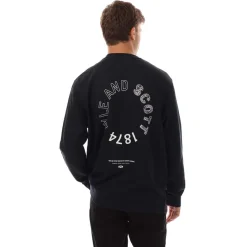 Sweatshirts*Lyle And Scott Tartan Heritage Graphic Sweatshirt in Navy