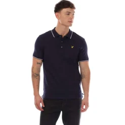 Polo Shirts*Lyle And Scott Tipped Polo Shirt in Navy-White