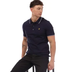 Polo Shirts*Lyle And Scott Tipped Polo Shirt in Navy-White