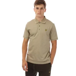 Polo Shirts*Lyle And Scott Tonal Tipped Polo Shirt in Beige