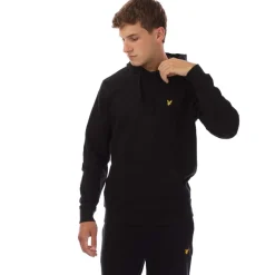 Sweatshirts|Hoodies*Lyle And Scott Vertical 1874 Graphic Pullover Hoodie in Black-White