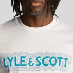 T-Shirts And Vests*Lyle And Scott Vibrations Print T-Shirt in White