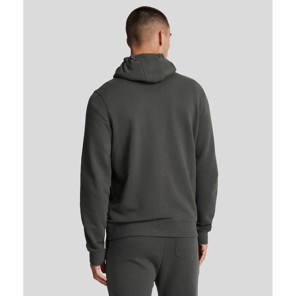 Hoodies*Lyle And Scott Zip Through Hoodie in Gunmetal